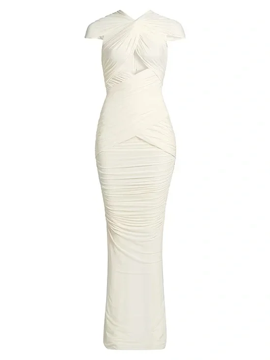 Ronny Kobo Nasha Dress in Ivory - Picture 3 of 6